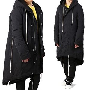 Rick Owens Dark Shadow DU17F2962 MU 09 Fish Tail Parka 149300286
